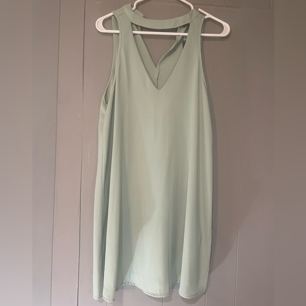 Forever 21,  sage green, size large, sleeveless dress, brand new with tags
